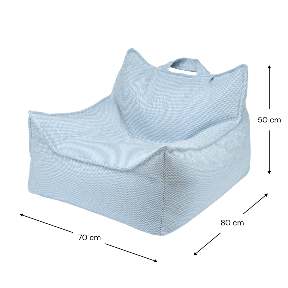 Wigiwama  Outdoor Sitzsack 'Beanbag' Azure - Online MY SNOWFLAKE