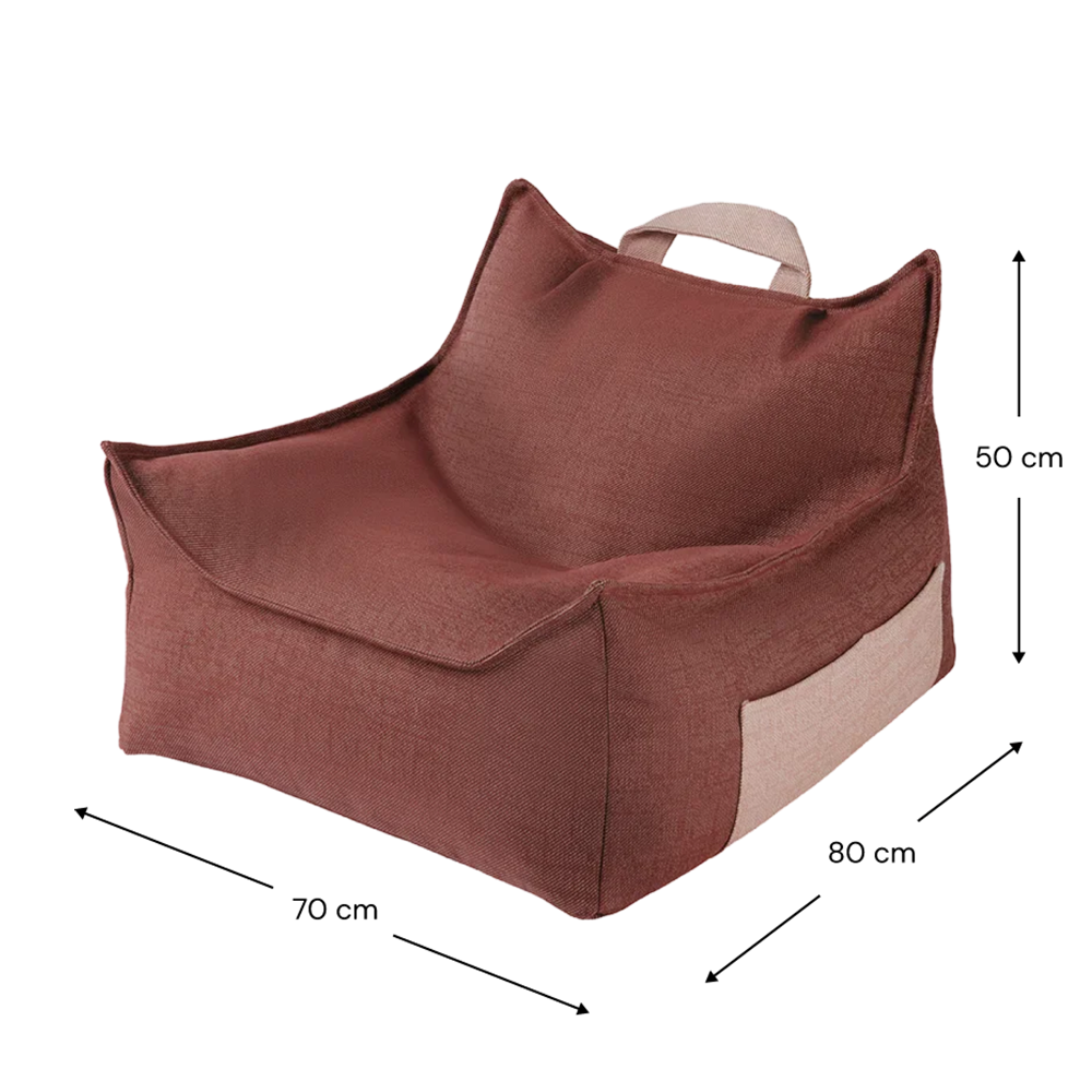Wigiwama  Outdoor Sitzsack 'Beanbag' Pomegranate