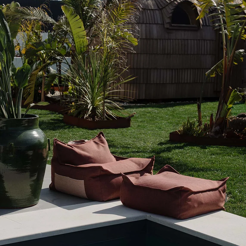 Wigiwama  Outdoor Sitzsack 'Beanbag' Pomegranate