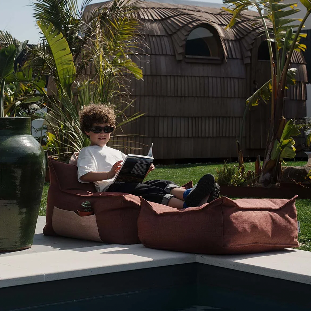 Wigiwama  Outdoor Sitzsack 'Beanbag' Pomegranate