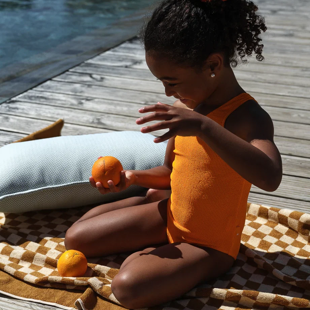 Wigiwama Outdoor Cushion 'Bolster' Azure