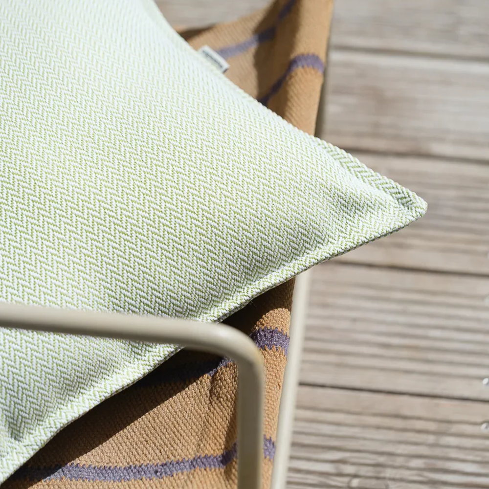 Wigiwama Coussin d'extérieur « Block » Herba