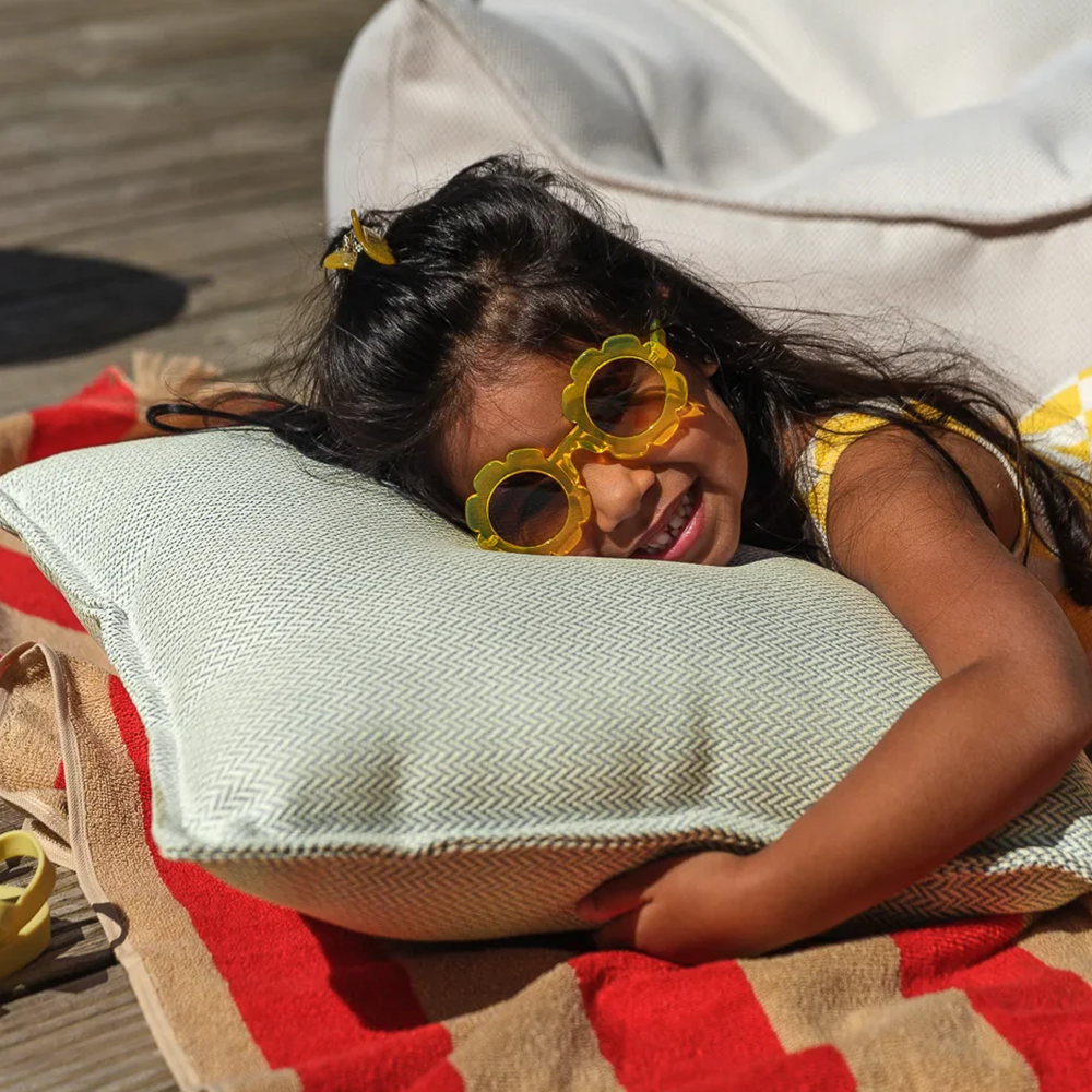 Wigiwama Coussin d'extérieur « Block » Herba