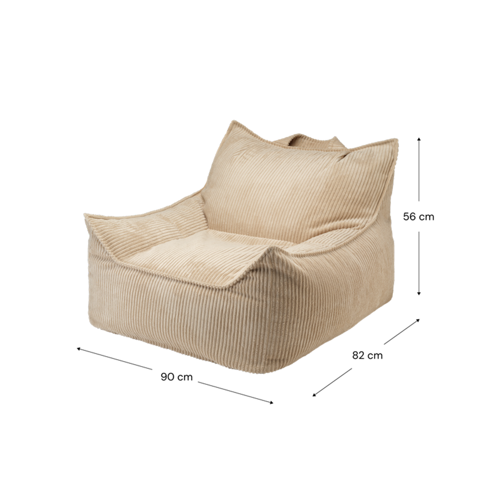 Wigiwama  Sessel für Teenager 'Club' Brown Sugar