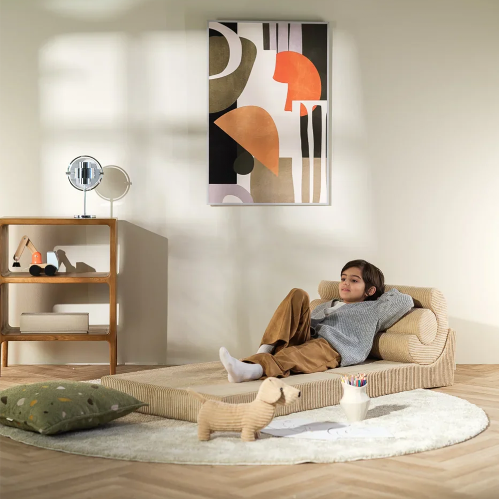 Wigiwama Aufklappbarer Kindersessel  'Flipster'  Brown Sugar