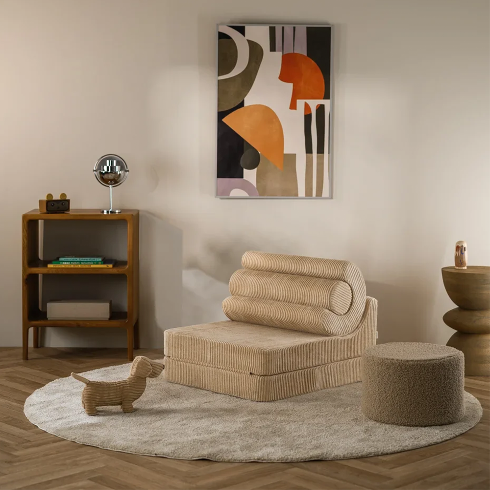 Wigiwama Aufklappbarer Kindersessel  'Flipster'  Brown Sugar