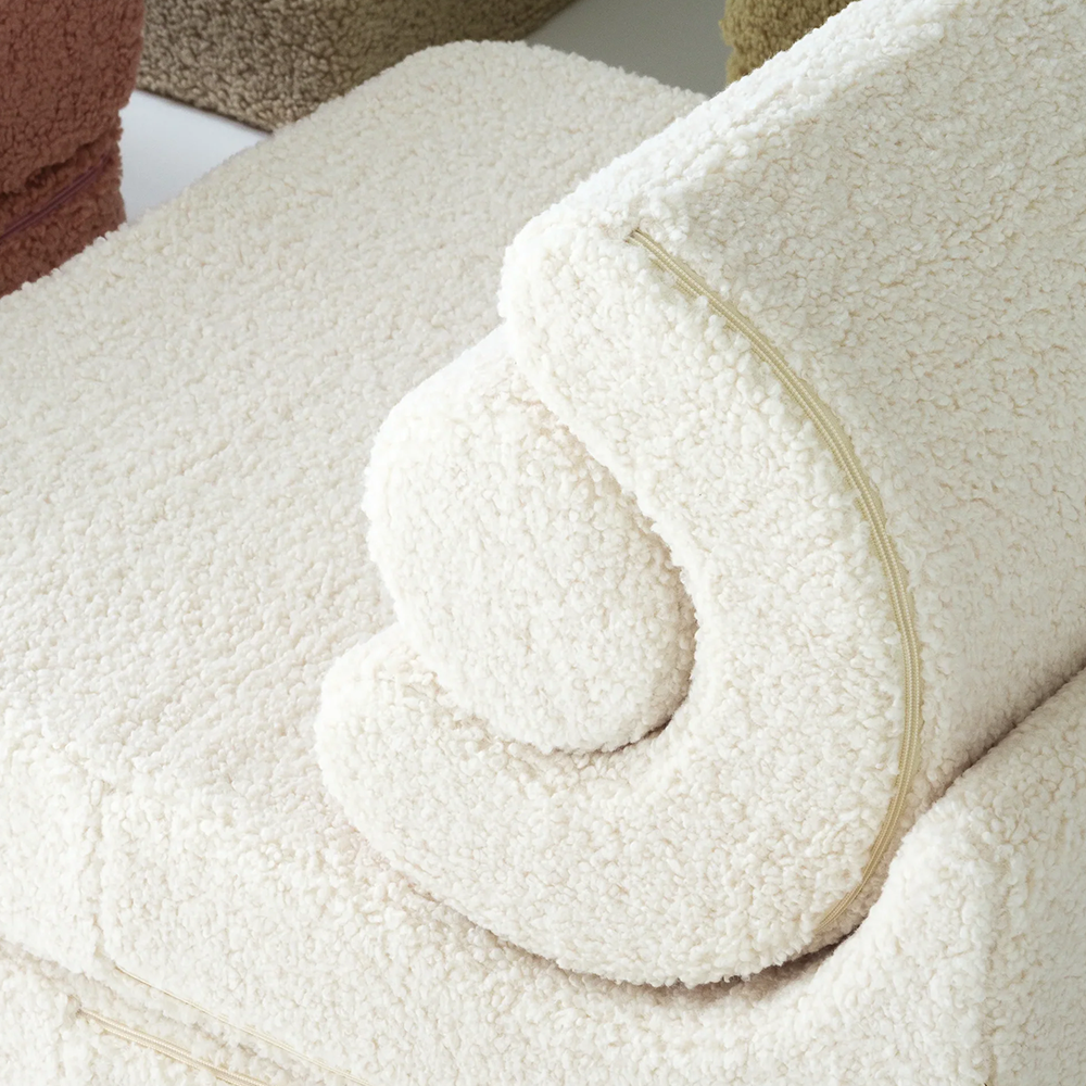 Wigiwama Aufklappbarer Kindersessel  'Flipster'  Cream White