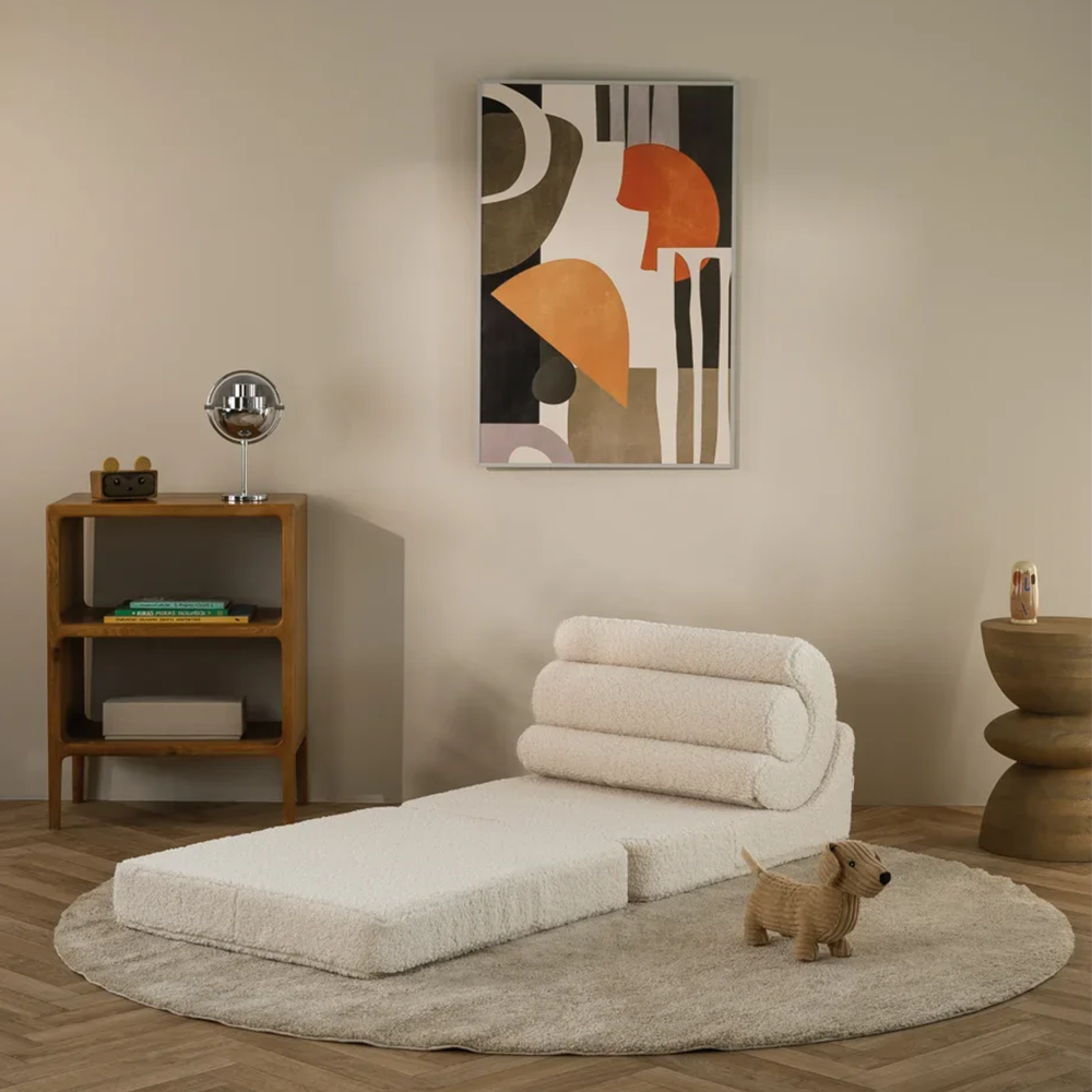 Wigiwama Aufklappbarer Kindersessel  'Flipster'  Cream White
