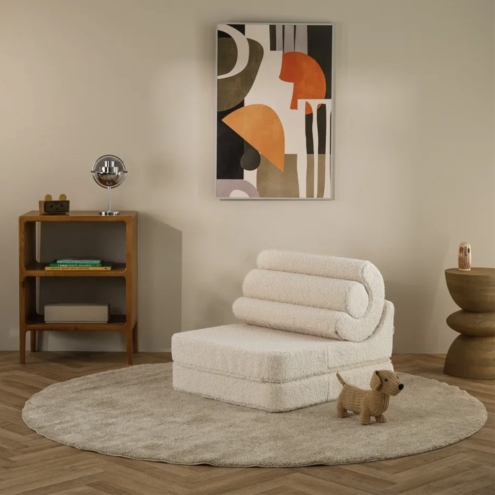Wigiwama Aufklappbarer Kindersessel  'Flipster'  Cream White