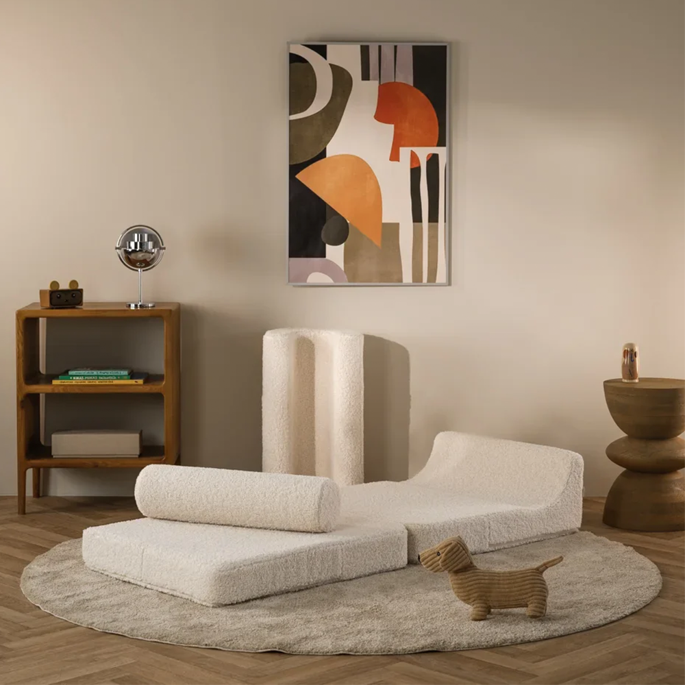 Wigiwama Aufklappbarer Kindersessel  'Flipster'  Cream White