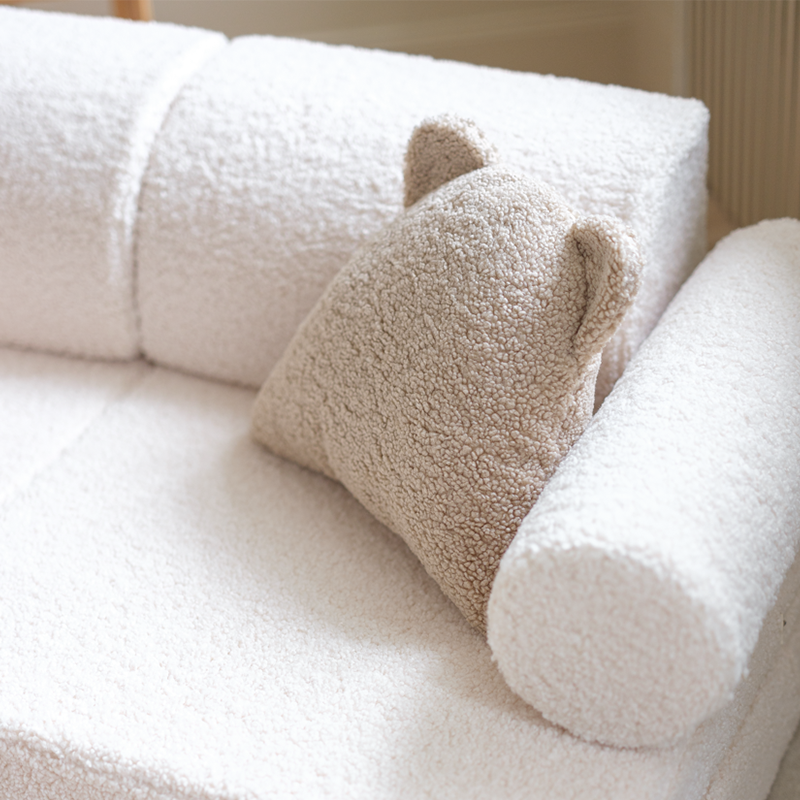 Wigiwama Sofa Teddy Settee Cream White - Online MY SNOWFLAKE