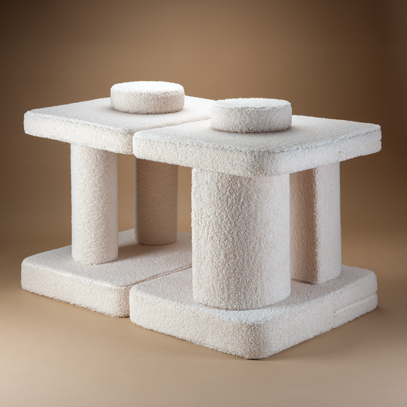 Wigiwama Sofa Teddy Settee Cream White - Online MY SNOWFLAKE