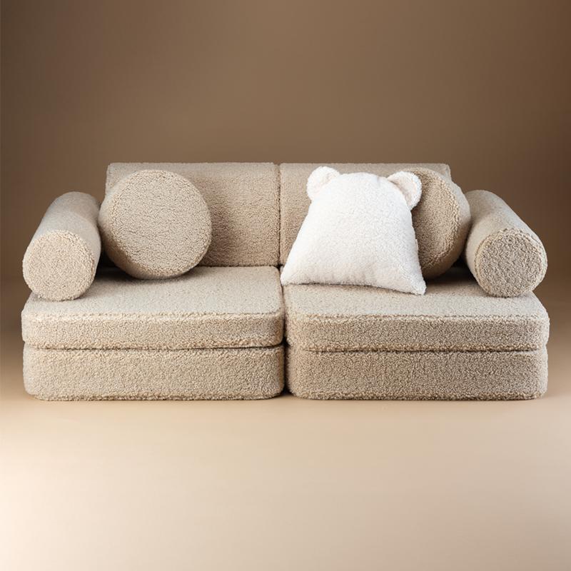 Wigiwama Sofa Teddy Settee Biscuit - Online MY SNOWFLAKE