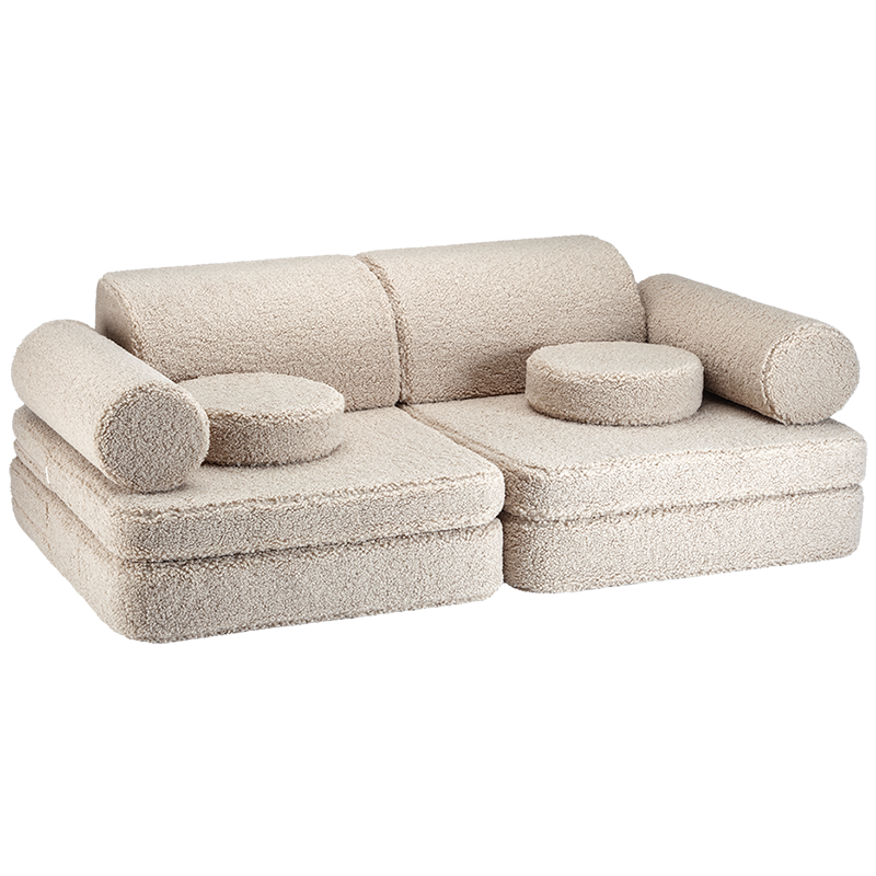 Wigiwama Sofa Teddy Settee Biscuit - Online MY SNOWFLAKE