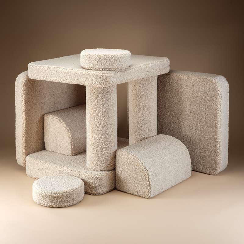 Wigiwama Sofa Teddy Settee Biscuit - Online MY SNOWFLAKE