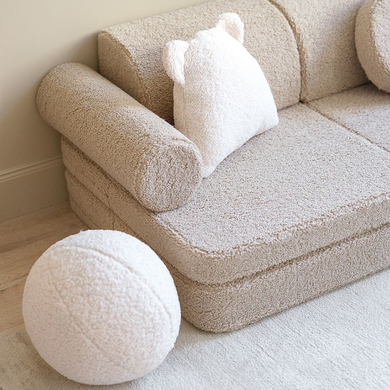 Wigiwama Sofa Teddy Settee Biscuit - Online MY SNOWFLAKE