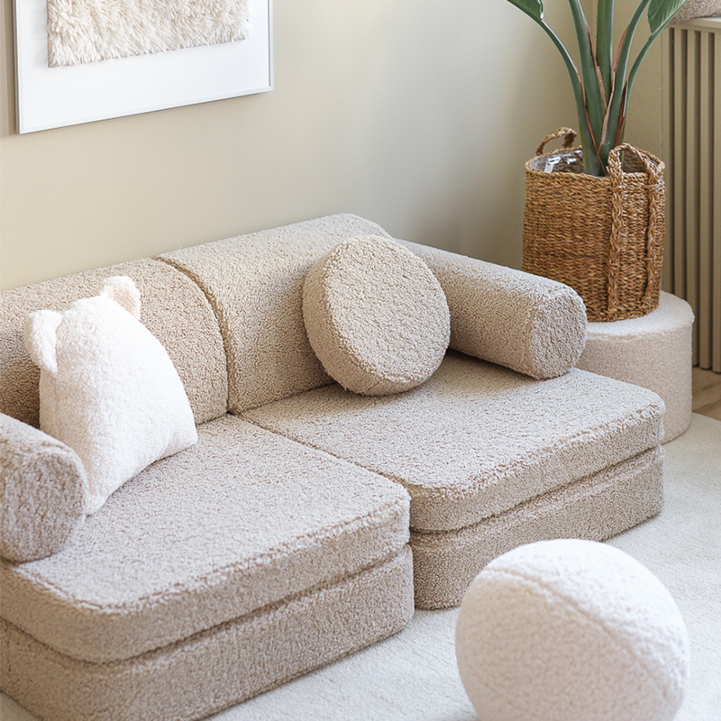Wigiwama Sofa Teddy Settee Biscuit - Online MY SNOWFLAKE