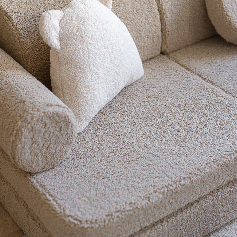 Wigiwama Sofa Teddy Settee Biscuit - Online MY SNOWFLAKE