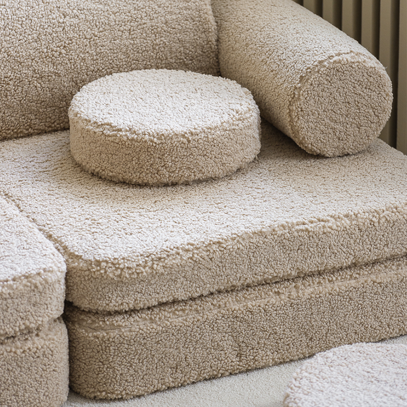 Wigiwama Sofa Teddy Settee Biscuit - Online MY SNOWFLAKE
