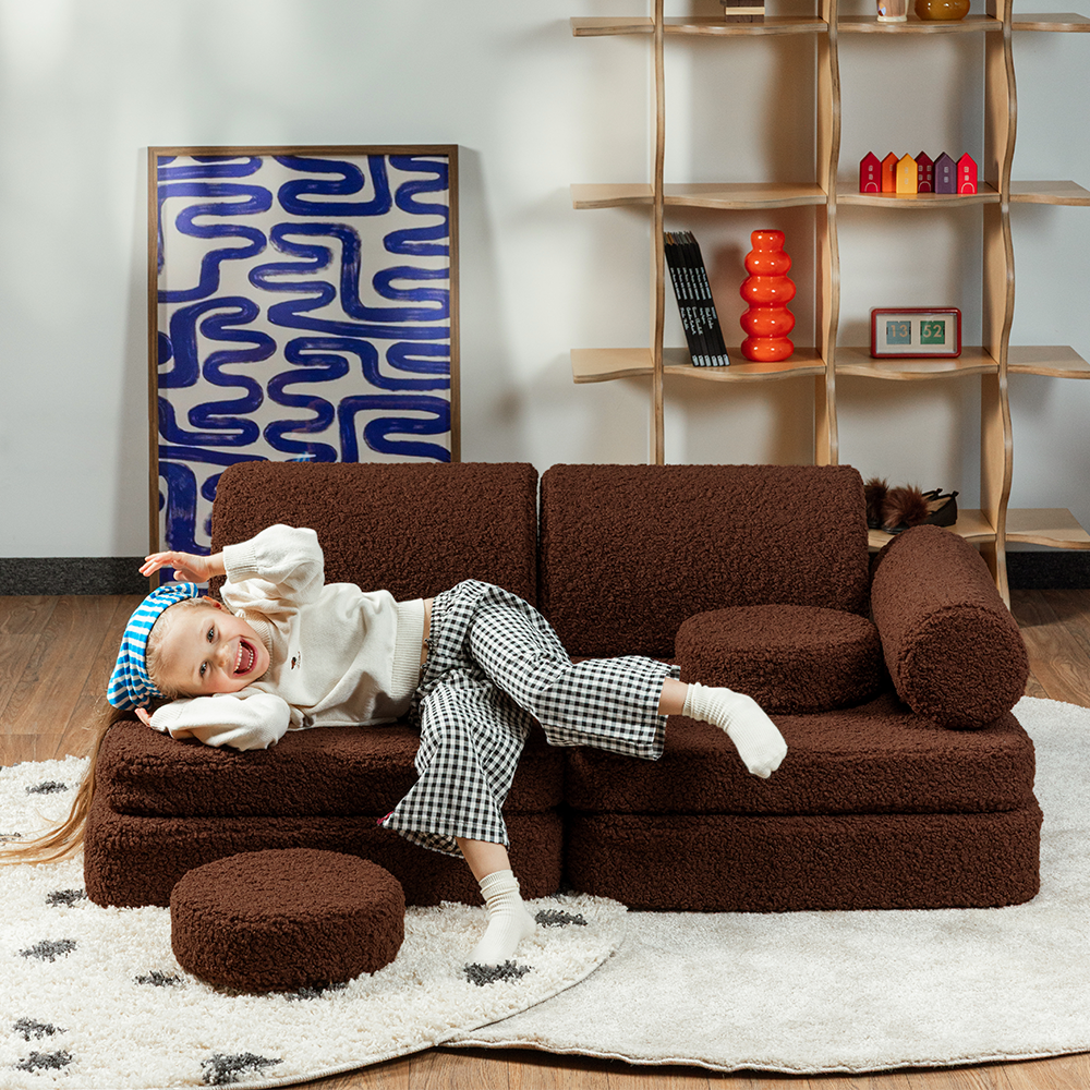 Wigiwama Canapé Teddy Settee Noisette Chaude