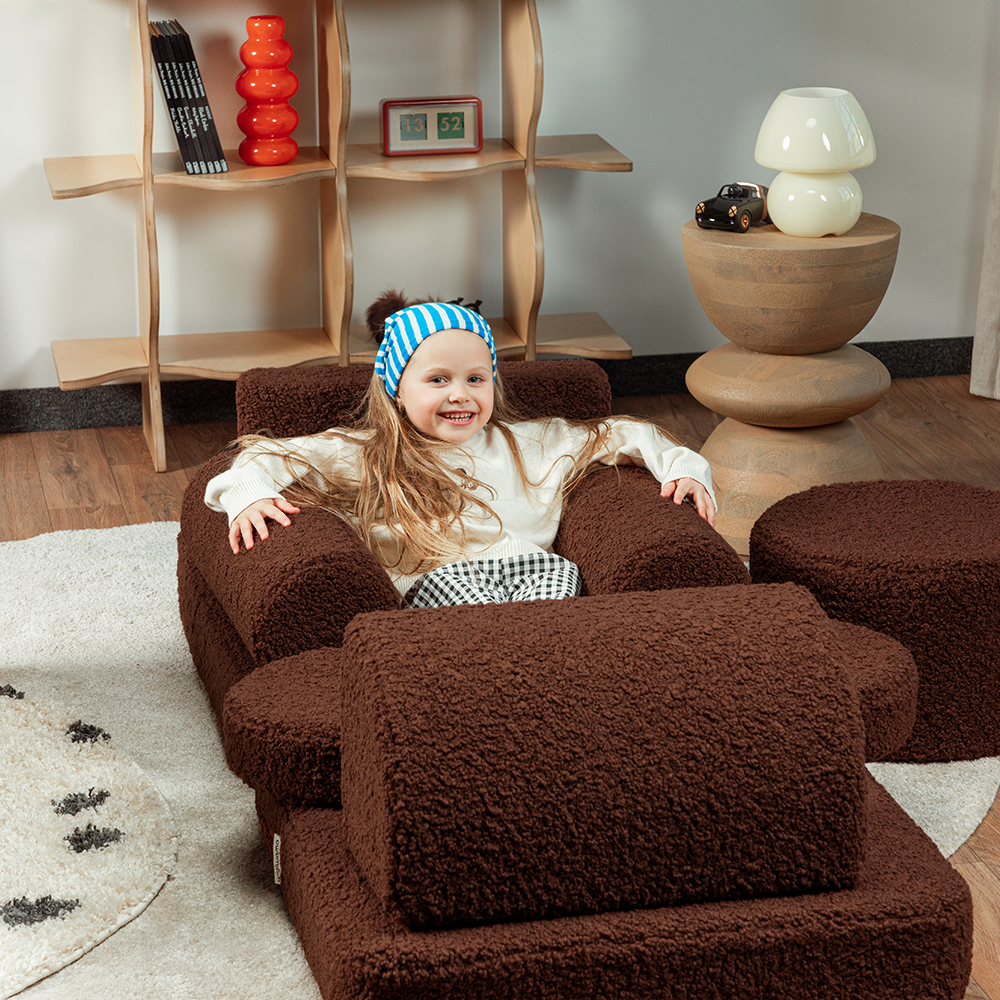 Wigiwama Canapé Teddy Settee Noisette Chaude