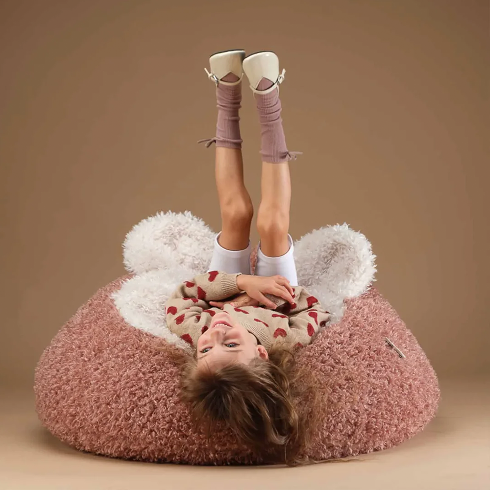Wigiwama Pouf « Yeti » Blush