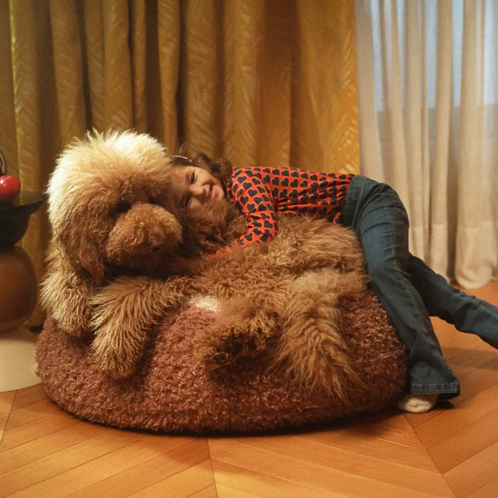 Wigiwama Pouf « Yeti » Blush