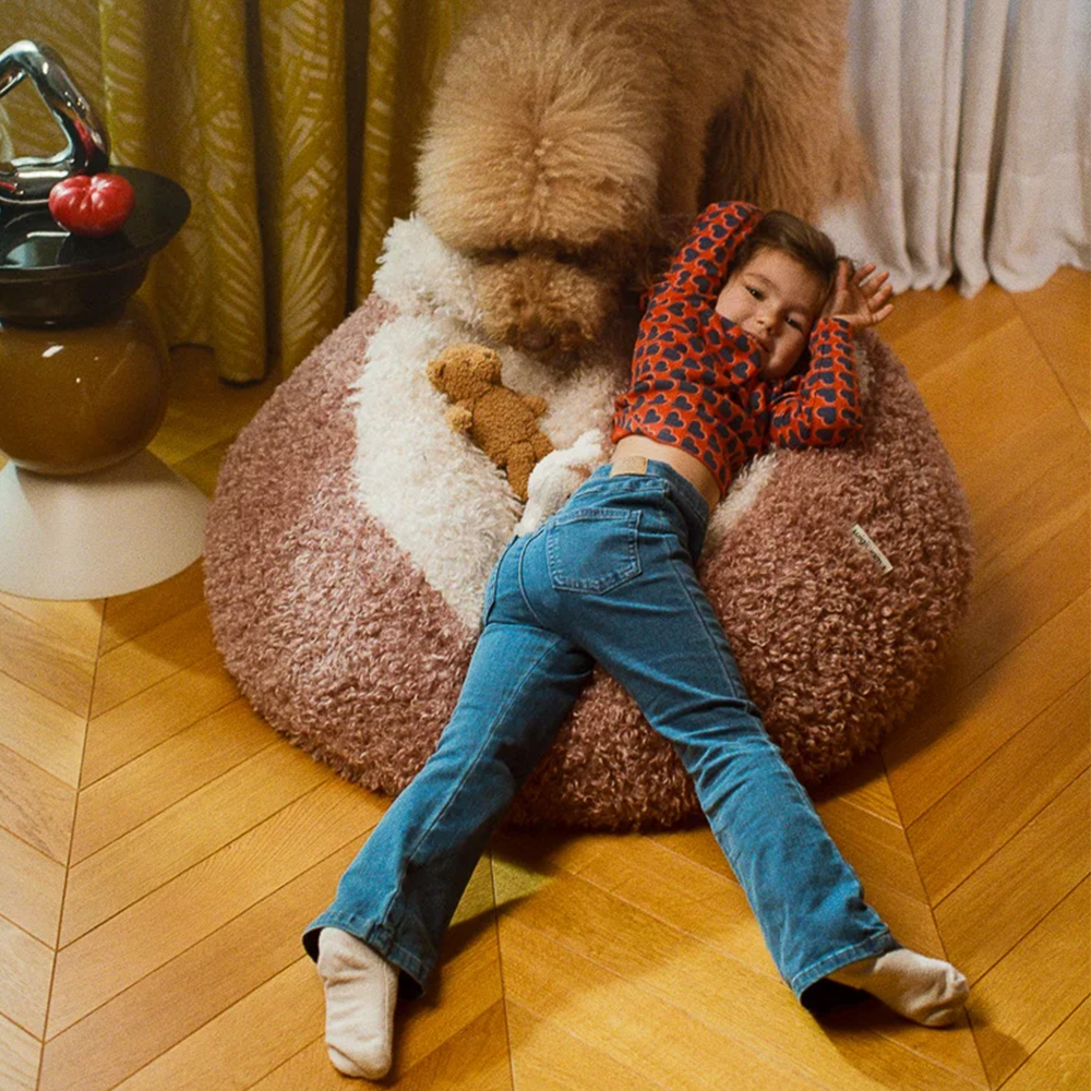 Wigiwama Pouf « Yeti » Blush