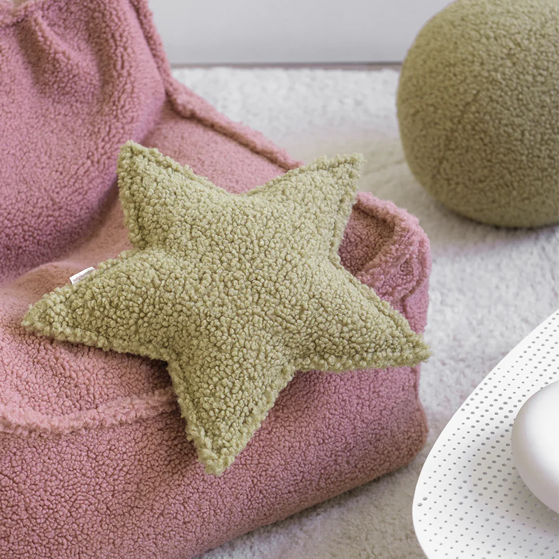 Wigiwama Coussin étoile Matcha