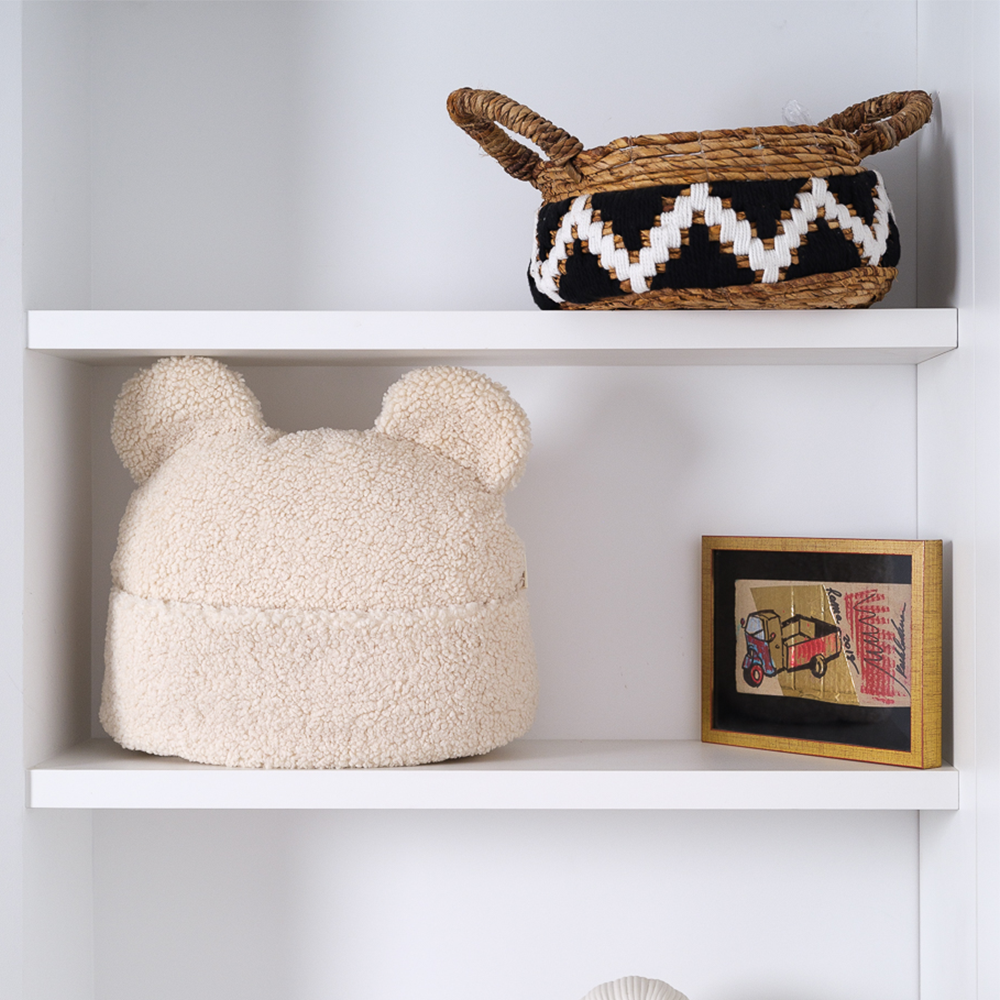 Wigiwama Kissen mit Tasche 'Teddy'  Cream White