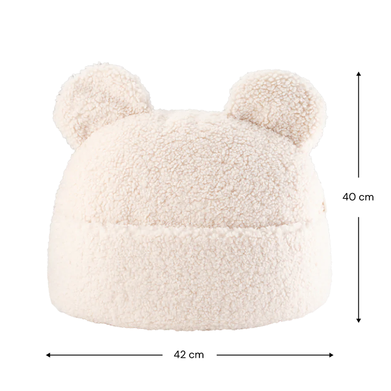 Wigiwama Kissen mit Tasche 'Teddy'  Cream White