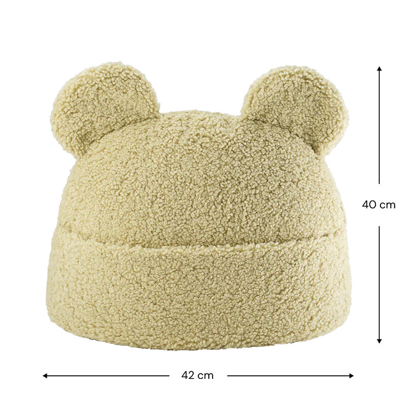 Wigiwama Kissen mit Tasche 'Teddy'  Matcha
