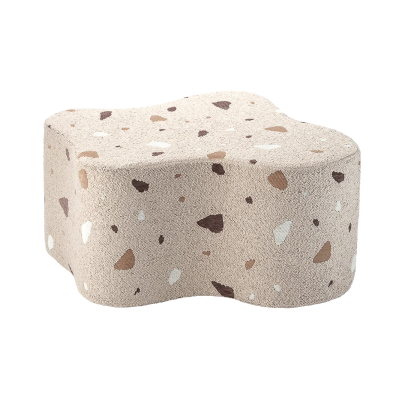 Wigiwama Pouf 'Terrazzo Cloud' Sable