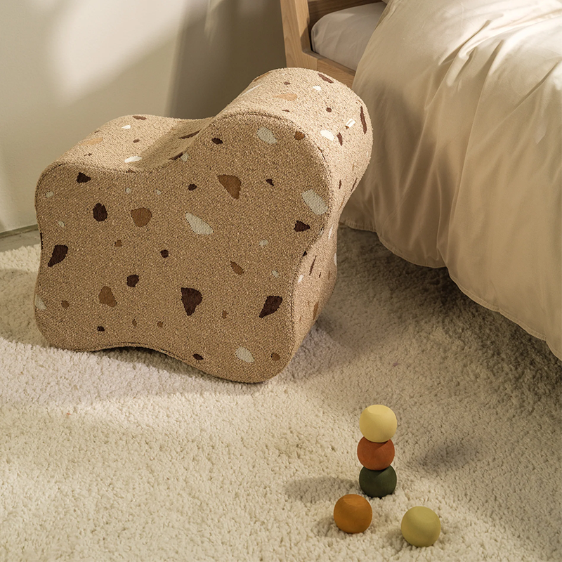 Wigiwama Pouf 'Terrazzo Cloud' Sable
