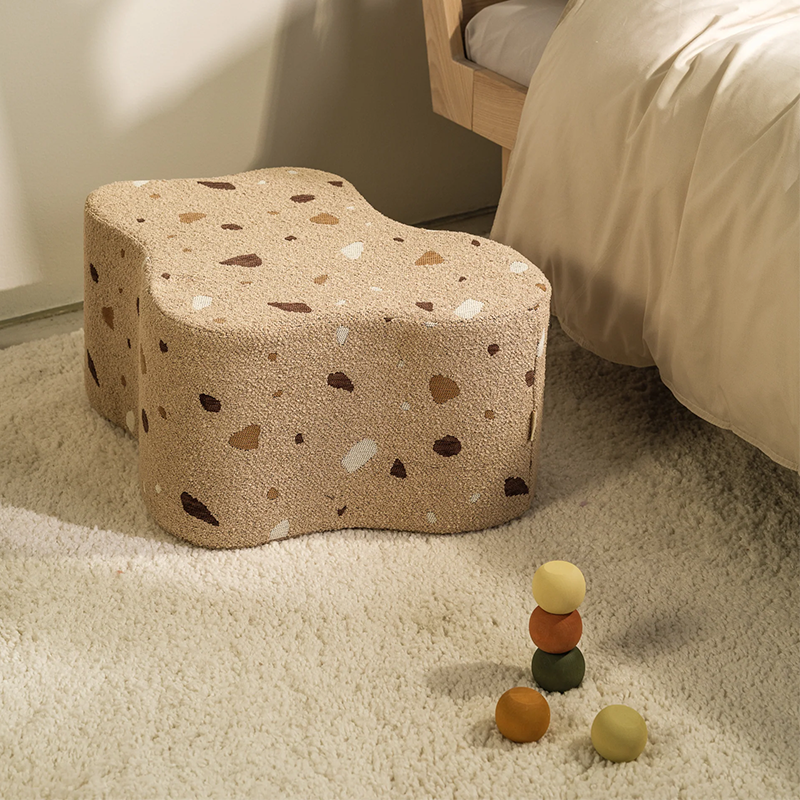 Wigiwama Pouf 'Terrazzo Cloud' Sable