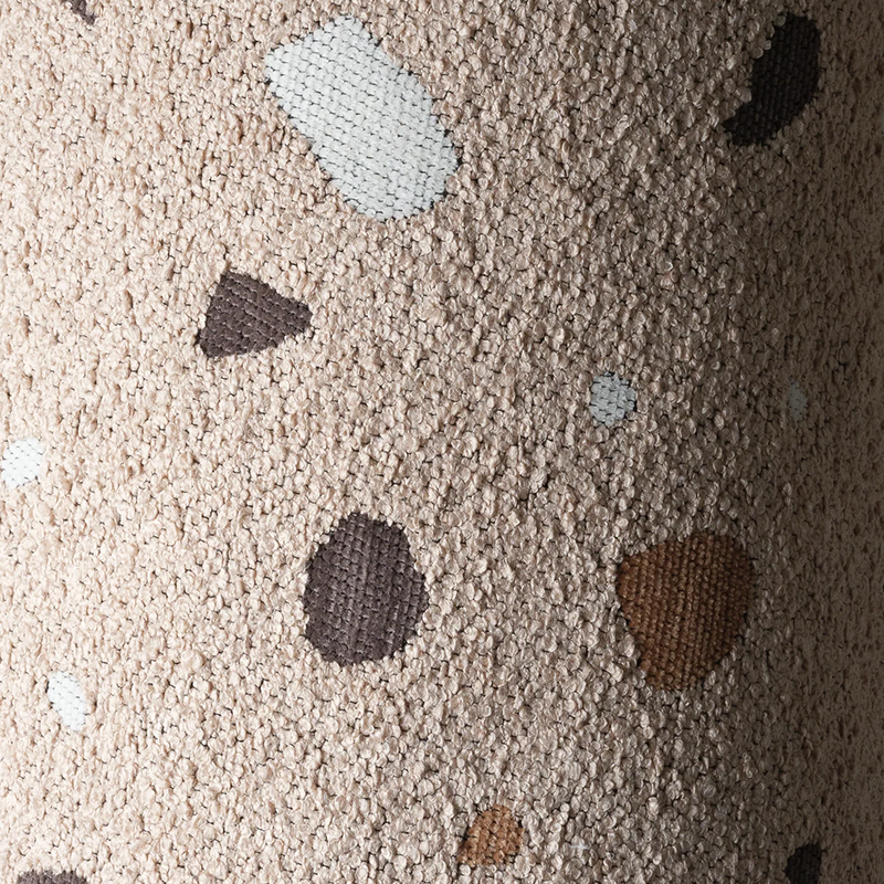 Wigiwama Pouf carré 'Terrazzo' sable