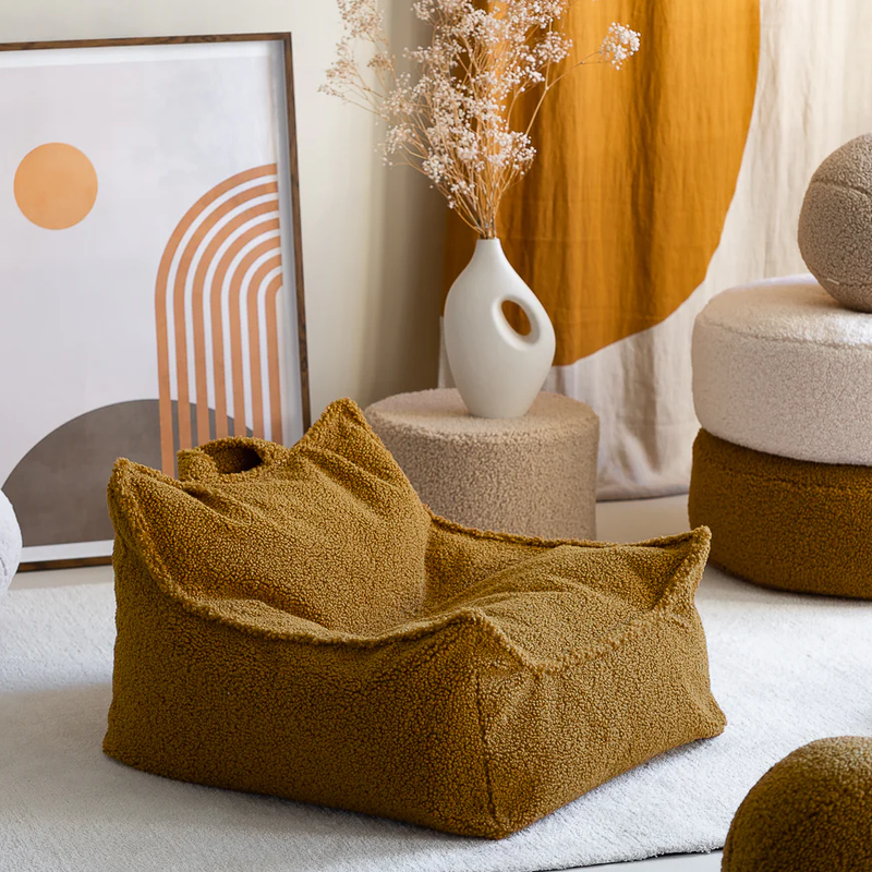 Kinder Sitzsack in Senfgelb von Wigiwama