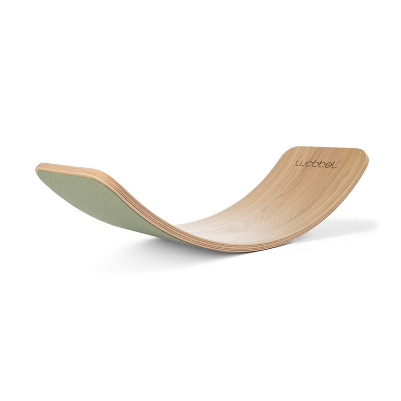 Wobbel – Wobbel Board Original in Rustic Oak mit grünem Filz – Forest