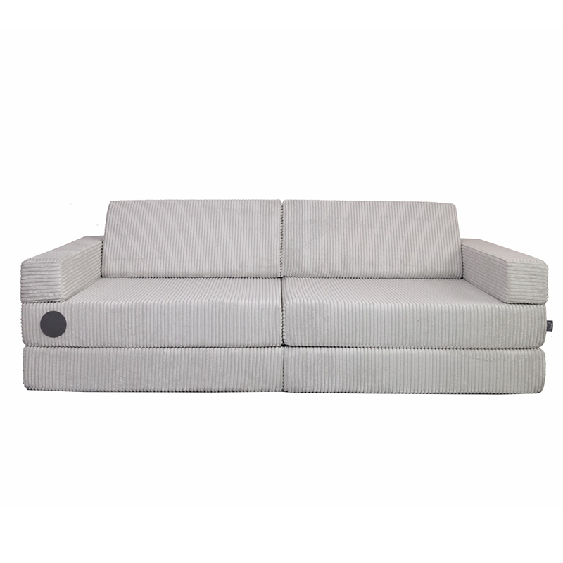 Spielsofa für Kinder in Grau aus Cordstoff von Wonderwuzz.