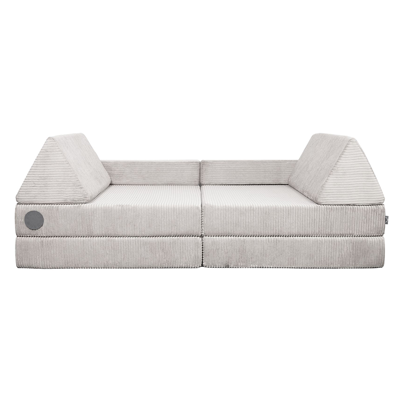 Spielsofa für Kinder in Grau aus Cordstoff von Wonderwuzz.