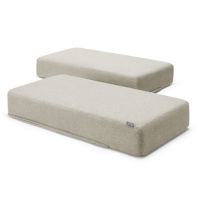 Wonderwuzz Gästebettmodul 'LA-LE-LU' für das Spielsofa für Erwachsene in der Farbe Beigmarie.