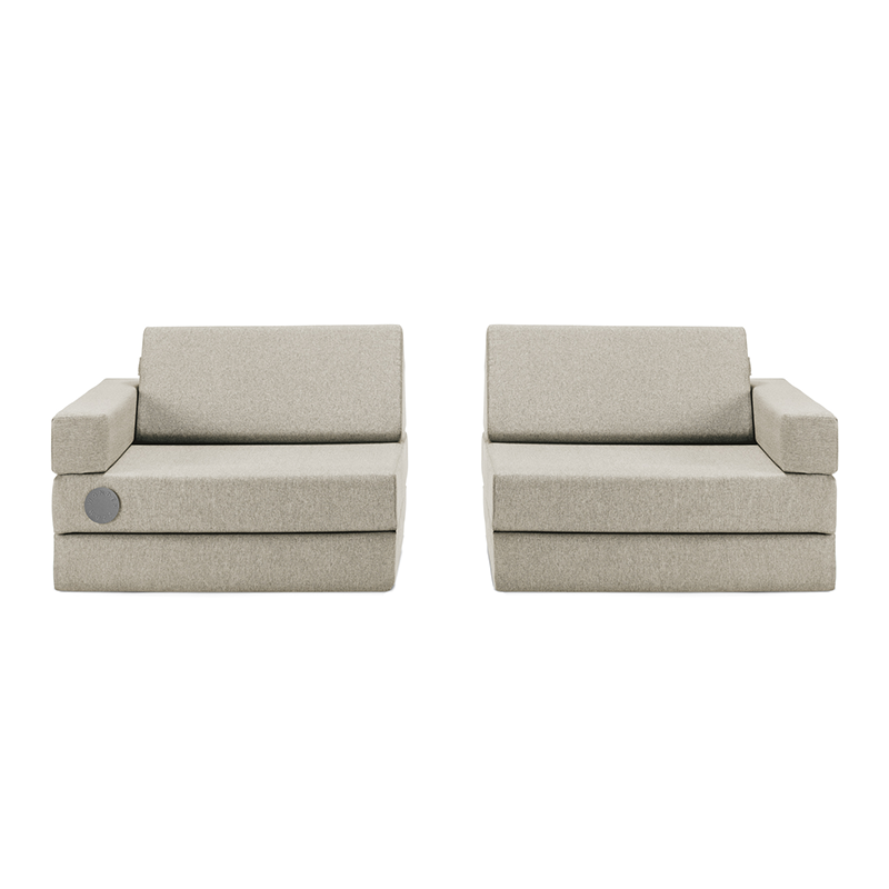 Wonderwuzz Spielsofa mit 8 modularen Teilen 'Oh so sofy' in der Farbe Beigemarie