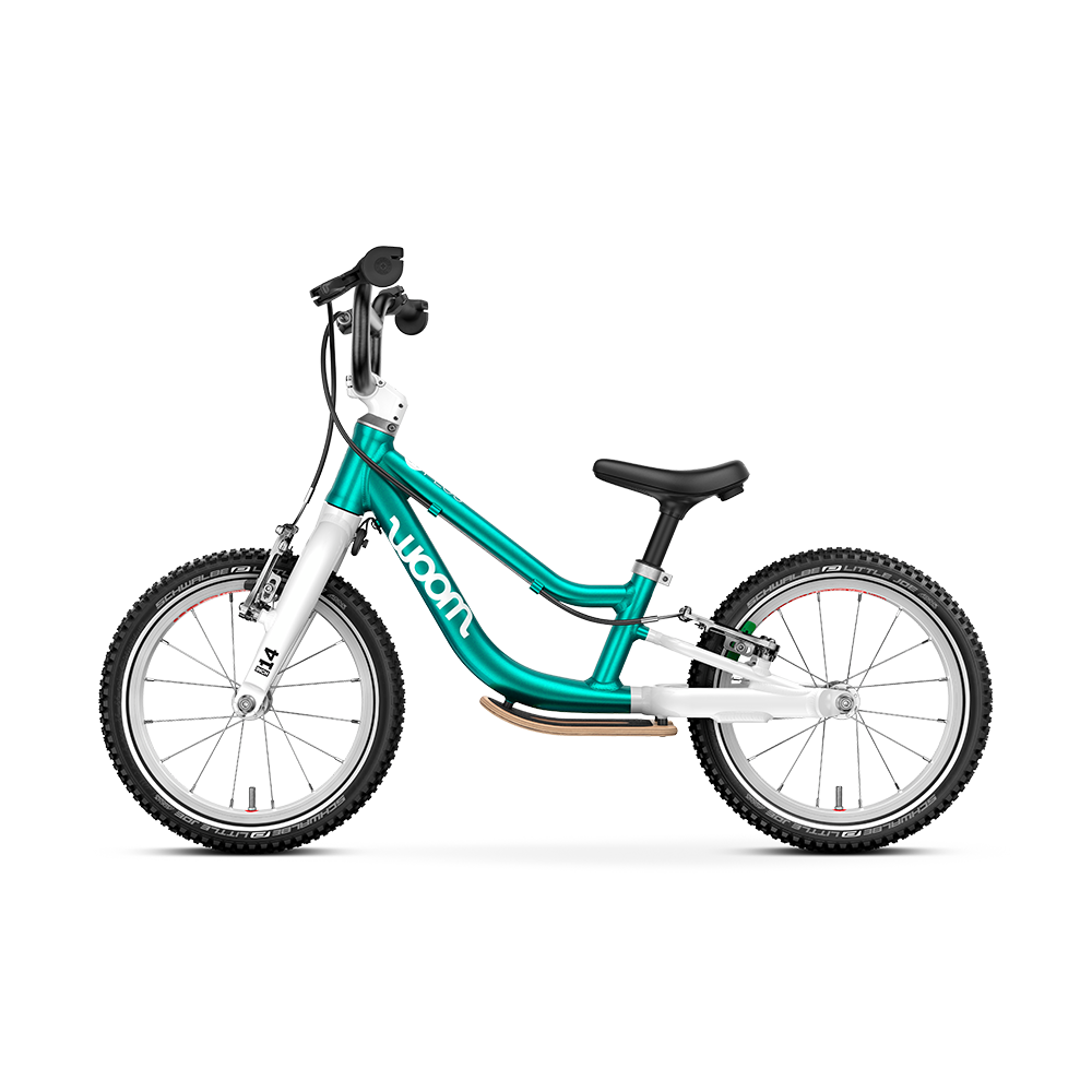 Woom GO 1  Plus Laufrad Metallic Turquoise