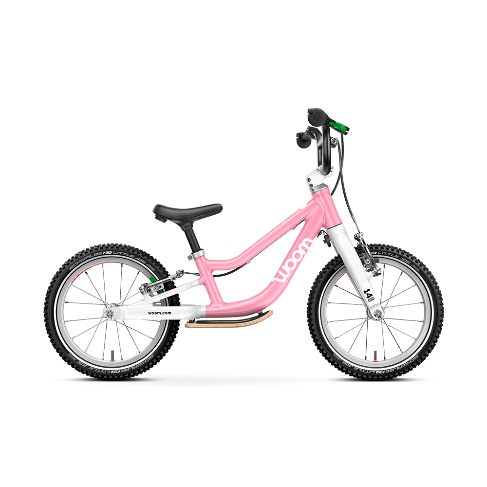 Woom GO 1 Plus Balance Bike Powder Pink