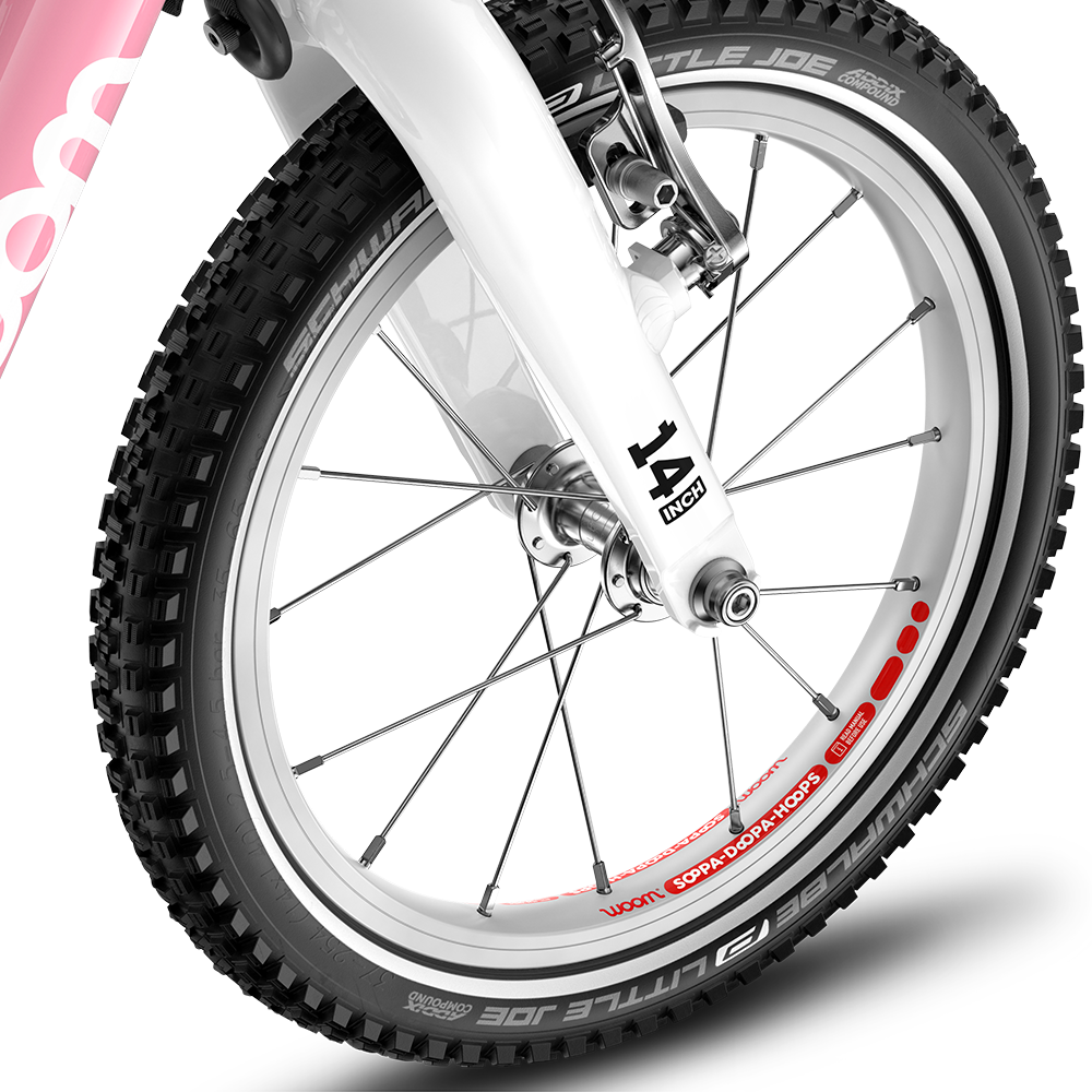 Woom GO 1 Plus Balance Bike Powder Pink