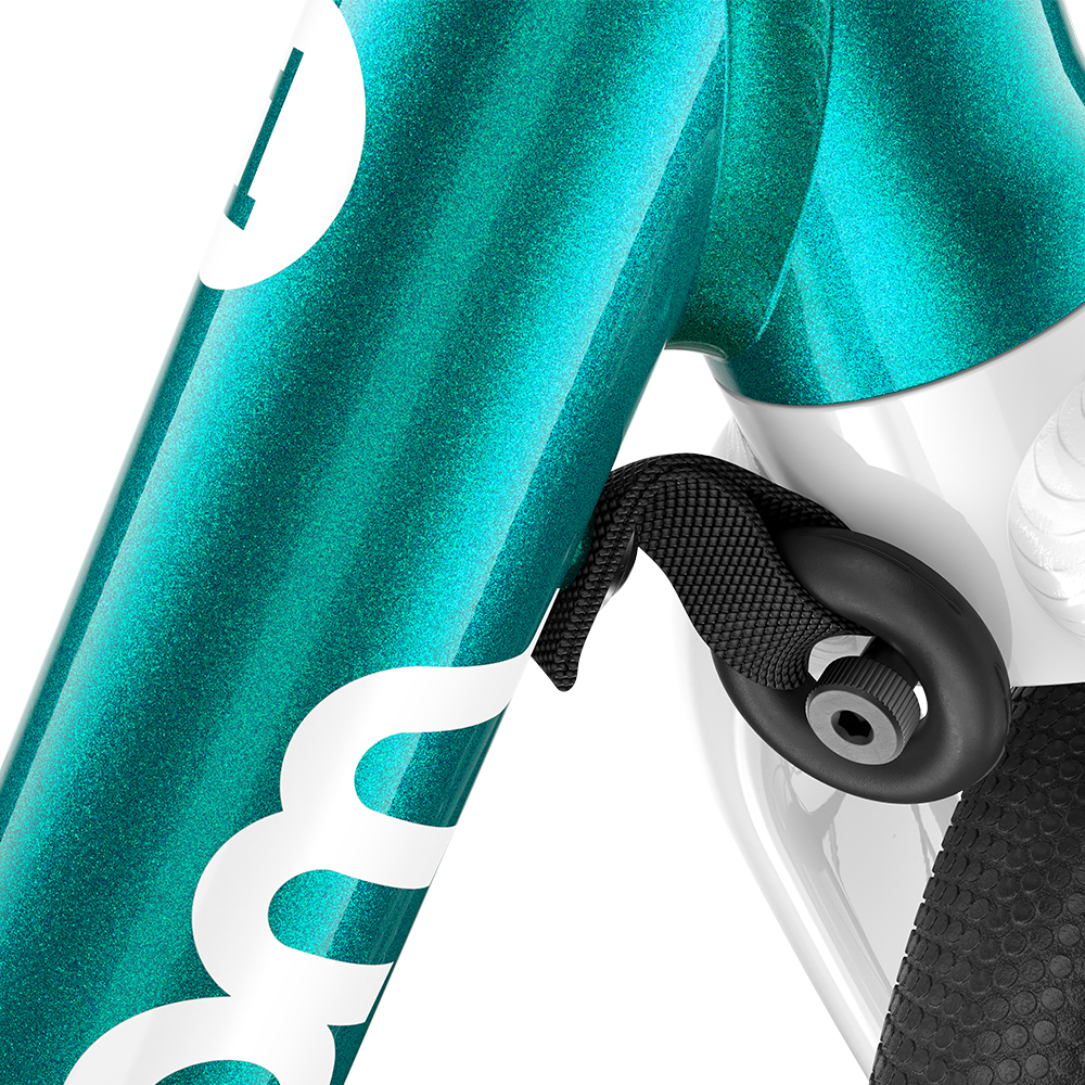 Woom GO 1 draisienne Turquoise métallisé