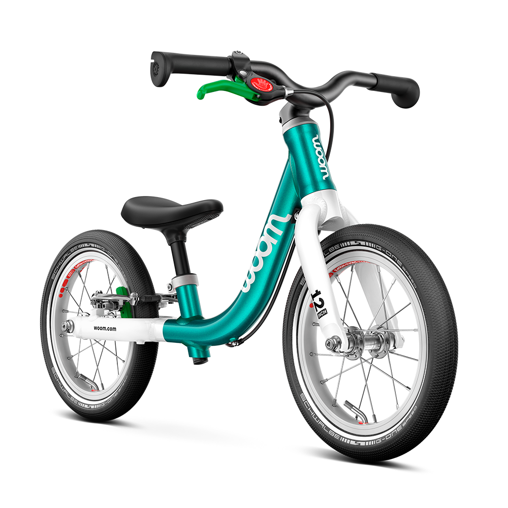 Woom GO 1 draisienne Turquoise métallisé
