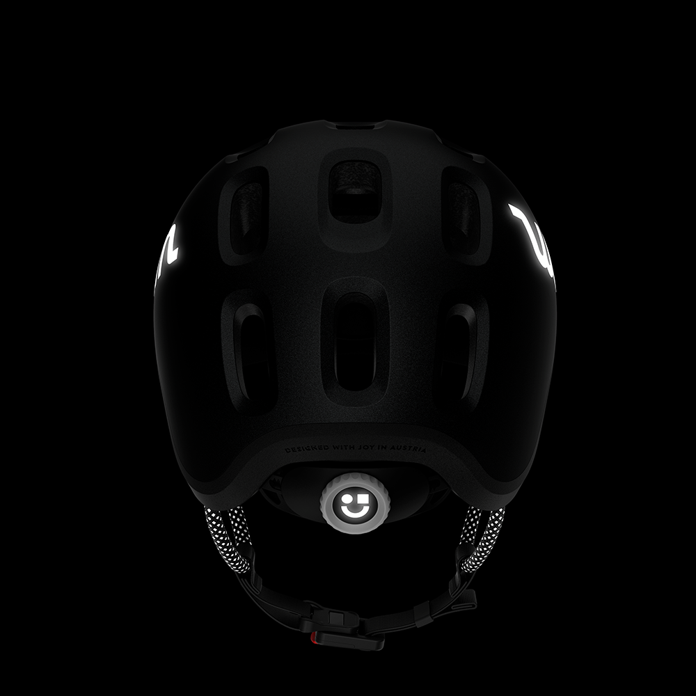 Casque enfant Woom 'READY' Charcoal Metallic