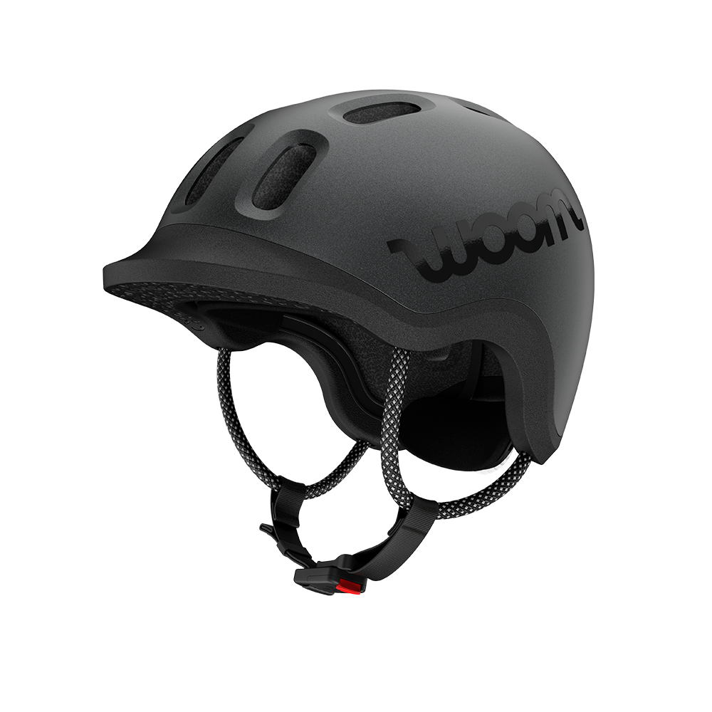 Casque enfant Woom 'READY' Charcoal Metallic