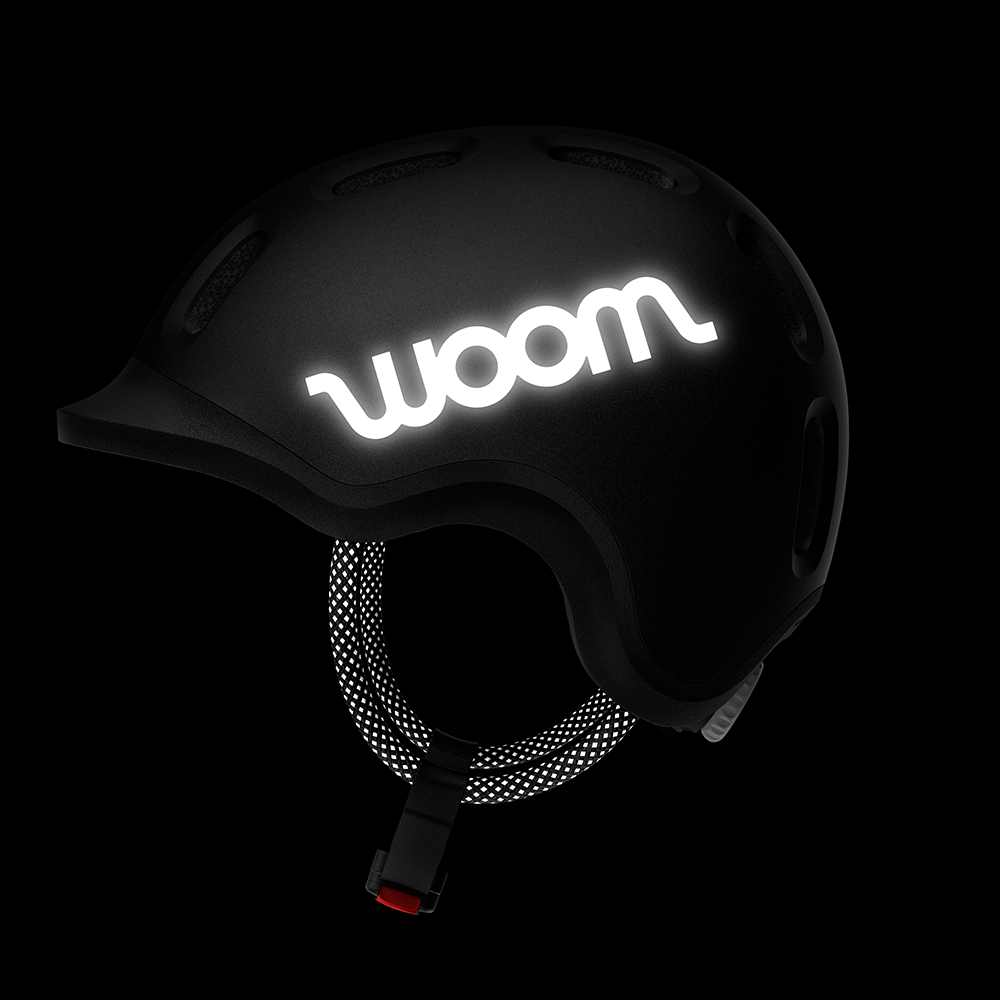Casque enfant Woom 'READY' Charcoal Metallic